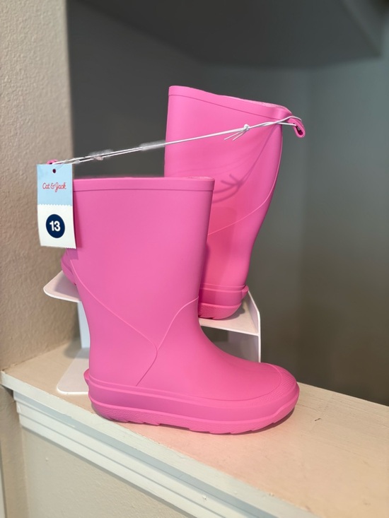 Target Other - Cat and Jacks Andy Kids Pink Rubber Rain Snow Mud Boots Toddler Size 13